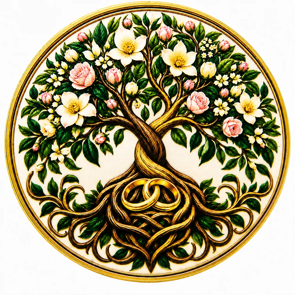 Tree of Life personalized wedding coin